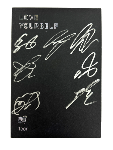 BTS 防弾少年団　直筆サイン入り　アルバム　 LOVE YOURSELF BTS Bangtan Boys Signed Autograph Love Yourself Tear CD Set