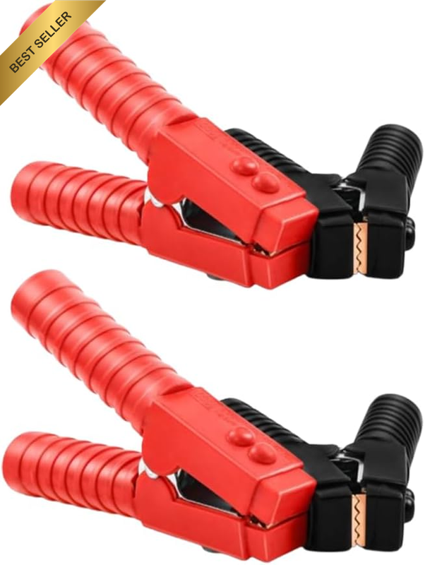 4 Pack 500A Battery Clamps, Heavy Duty Jumper Cable Connectors | 500A Battery Cl