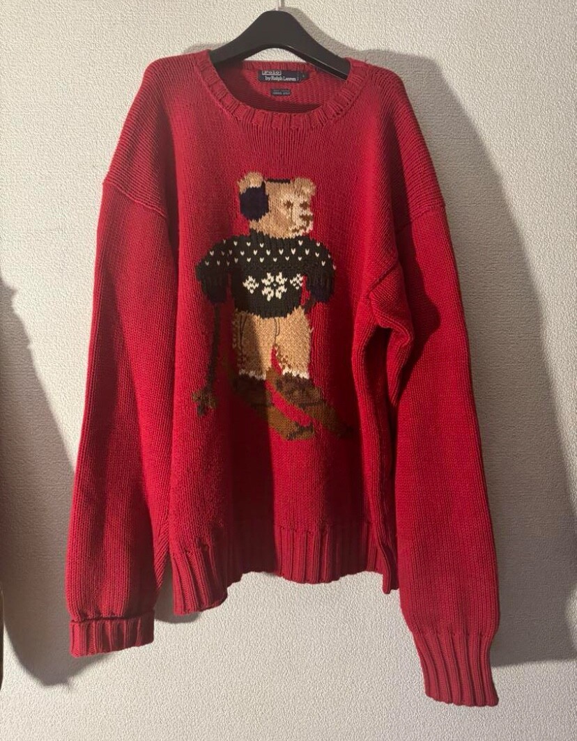 90s Vintage POLO Ralph Lauren Polp Bear Nordic Bear Hand 90s Vintage POLO Ralph Lauren Polp Bear Nordic Bear Hand