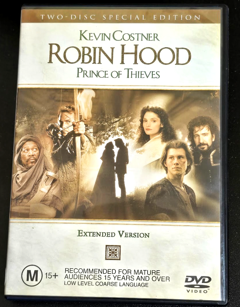 Robin Hood Prince of Thieves (1991) Kevin Costner DVD R4 VG Free Post