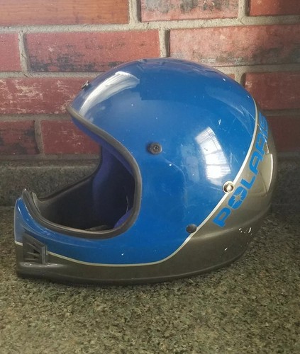Vintage Polaris Snowmobile Helmet By Bell Men's Large.