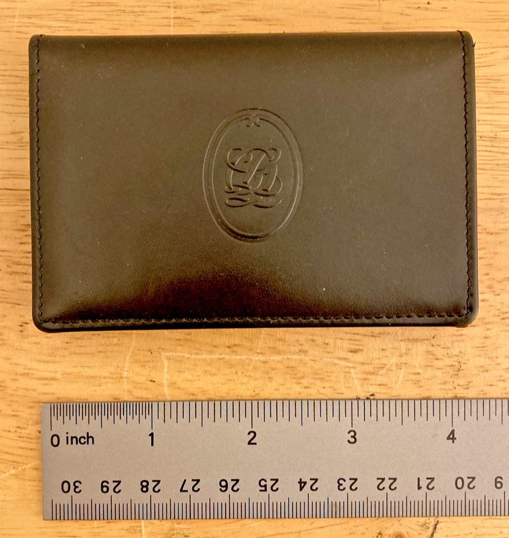 【Louis Quatorze】25SS韓国人気★ L-Pattern Card Wallet Louis Quatorze Wallet Black Leather Cardholder ID Wallet New