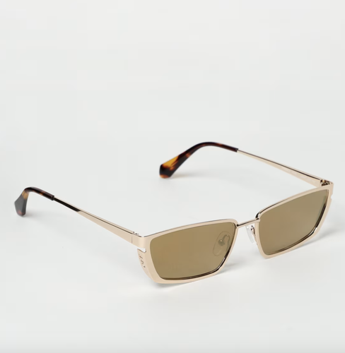 Pre-owned Off-white Oeri119s24met0017676 Richfield Sunglasses In Gold Mirror