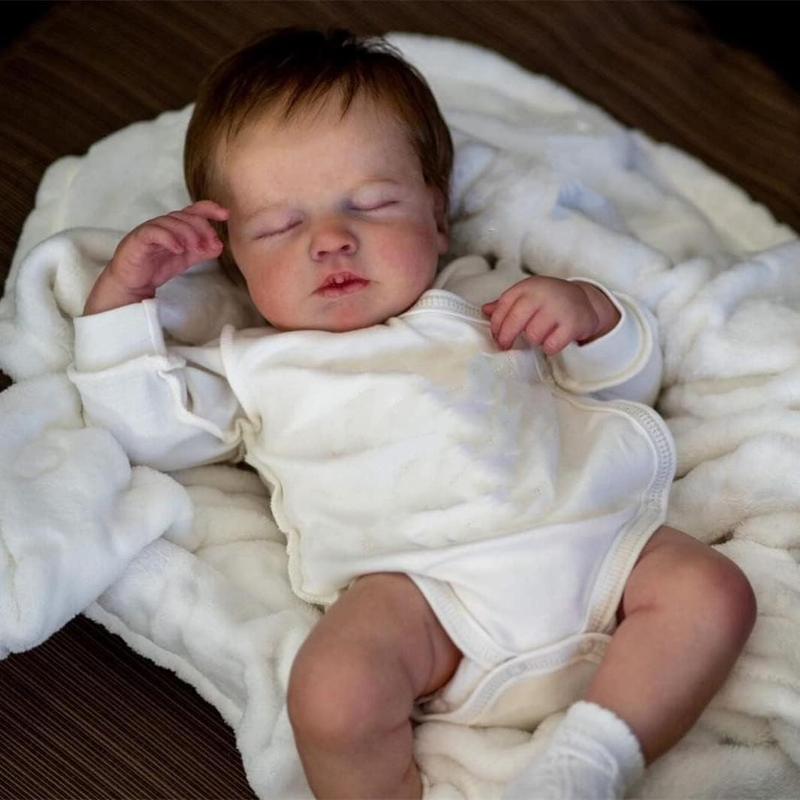 Boy 20 Inch Sleeping Realistic Newborn Baby Dolls Soft Silic