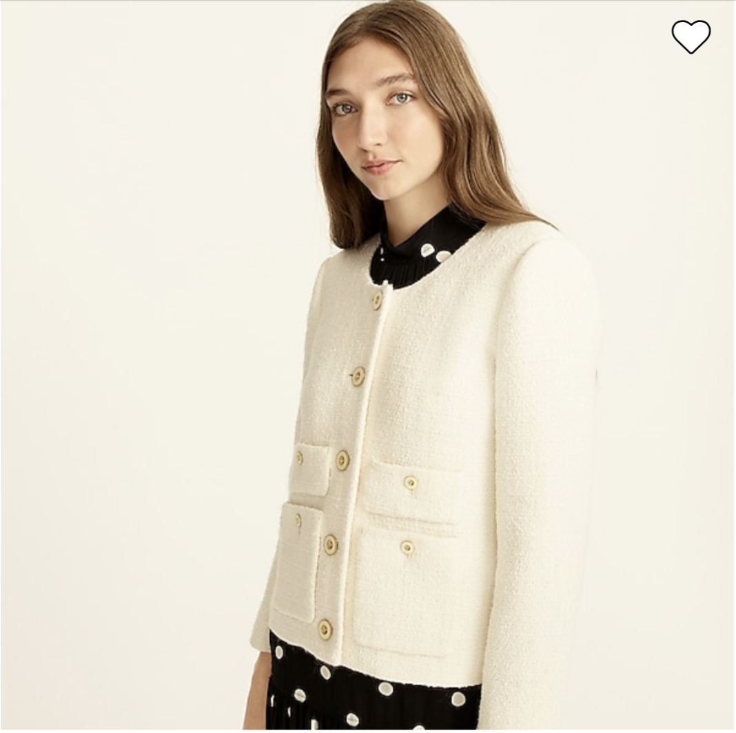 J CREW Lady jacket in maritime tweed Item BA486 | eBay