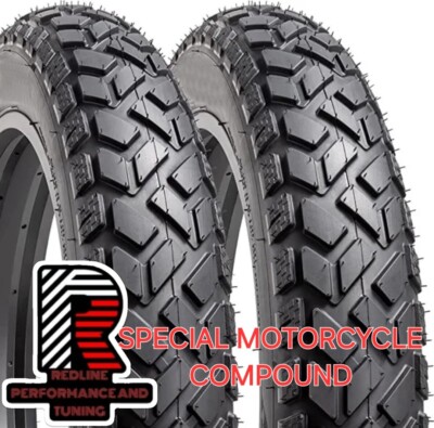 SET OF 2 20X4 FAT EBIKE TIRE W/ PROPRIETARY HIGH PERFORMANCE MOTORCYCLE COMPOUND