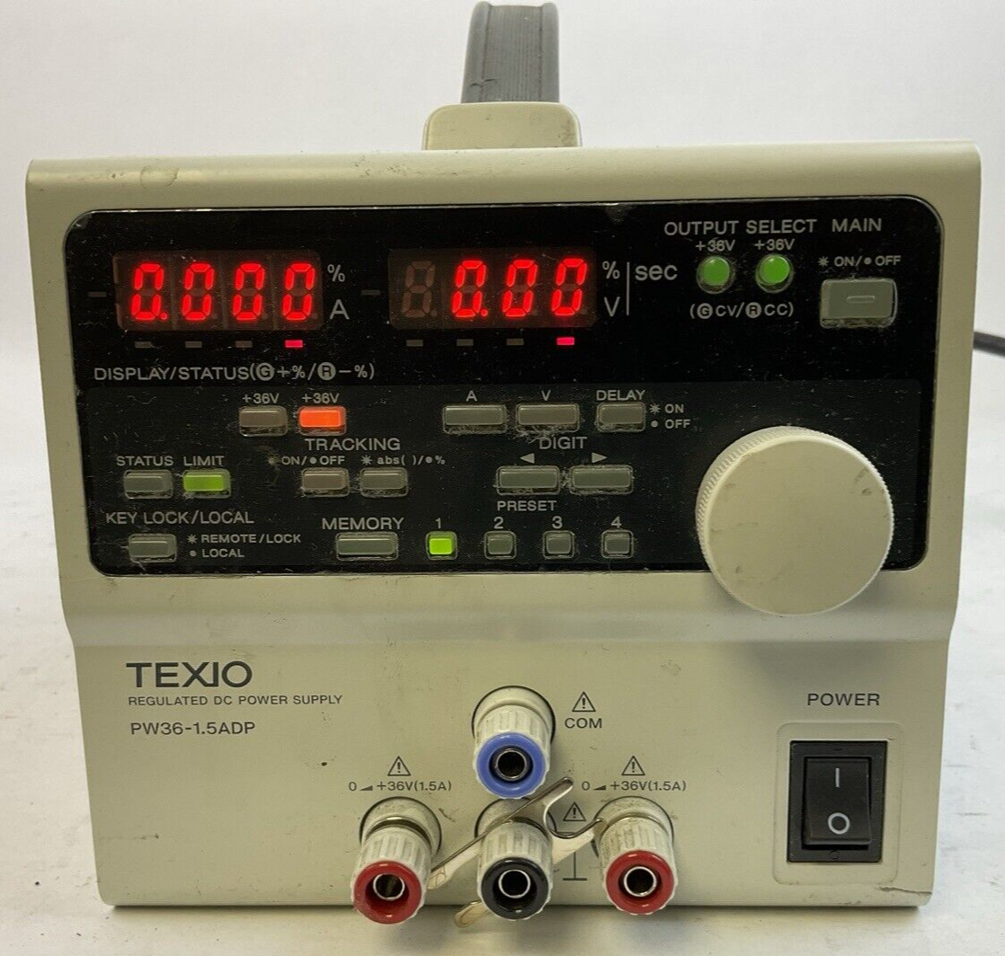 TEXIO PW36-1.5ADP REGULATED DC POWER SUPPLY | eBay TEXIO PW36-1.5ADP REGULATED DC POWER SUPPLY | eBay