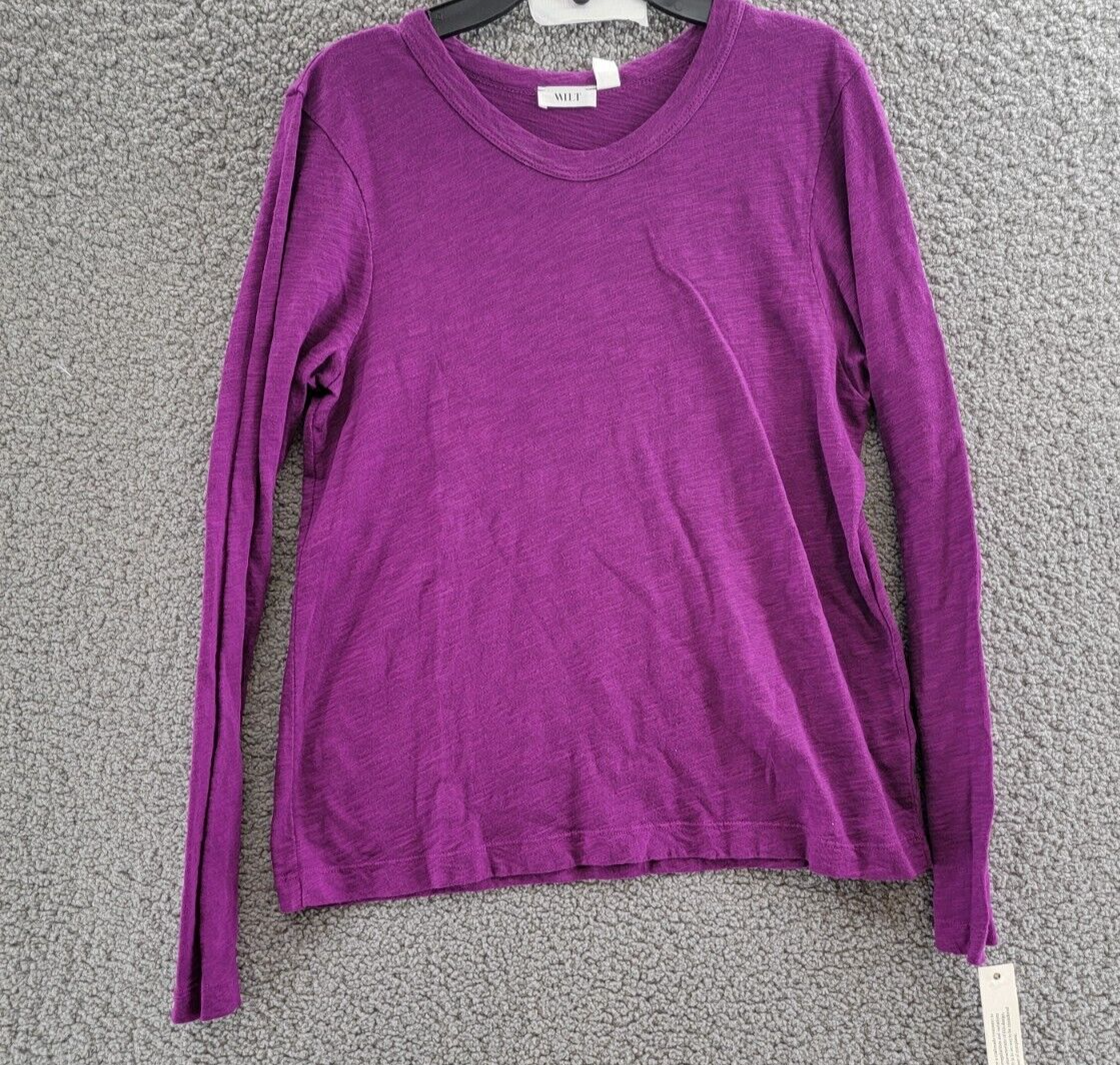 Wilt Long Sleeve Top Women's XS Magnolia Heather Scoop Neck Long Sleeve Pullover - Picture 2 of 16