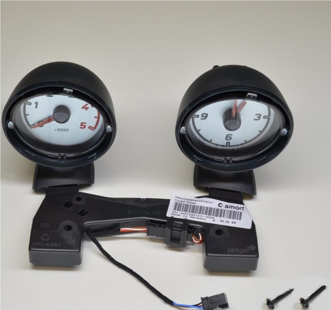 Smart Fortwo 451 Additional Instruments Diesel Clock & Tachometer