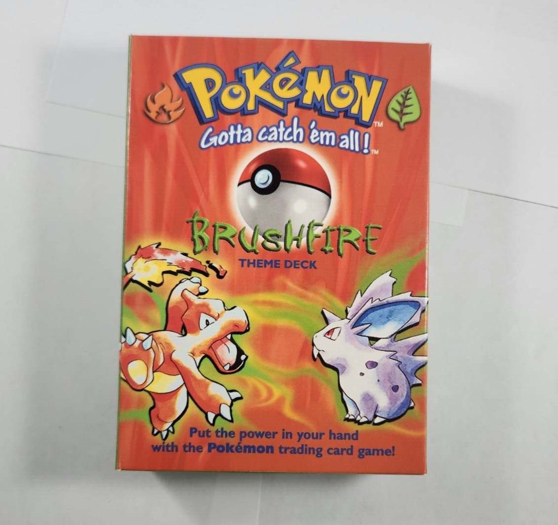 旧裏ポケモンカード英語　pokemon brushfire theme deck 旧裏面 ポケモンカード 初期 英語 pokemon brushfire theme deck