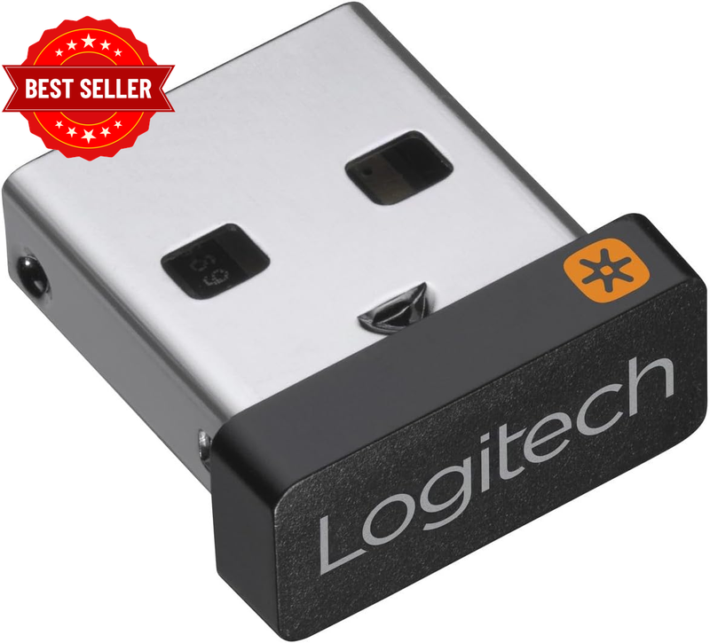 USB Unifying Receiver, 2.4 Ghz Wireless Technology, USB Plug Compatible with All