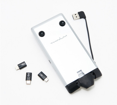Thinium Cordless Phone Charger 3000mAh Battery iPhone Android Silver