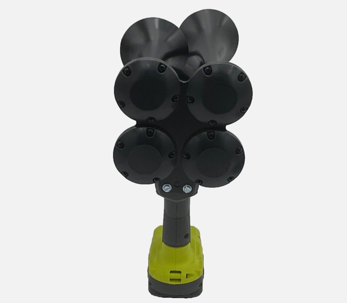 Premium For Ryobi 18V Drill Train impact 4 Horn Quad Black Air Trumpets w/Bonus