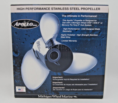 Michigan Wheel Apollo XHS Prop (14-3/8 x 15) RH Stainless Steel Propeller 993042