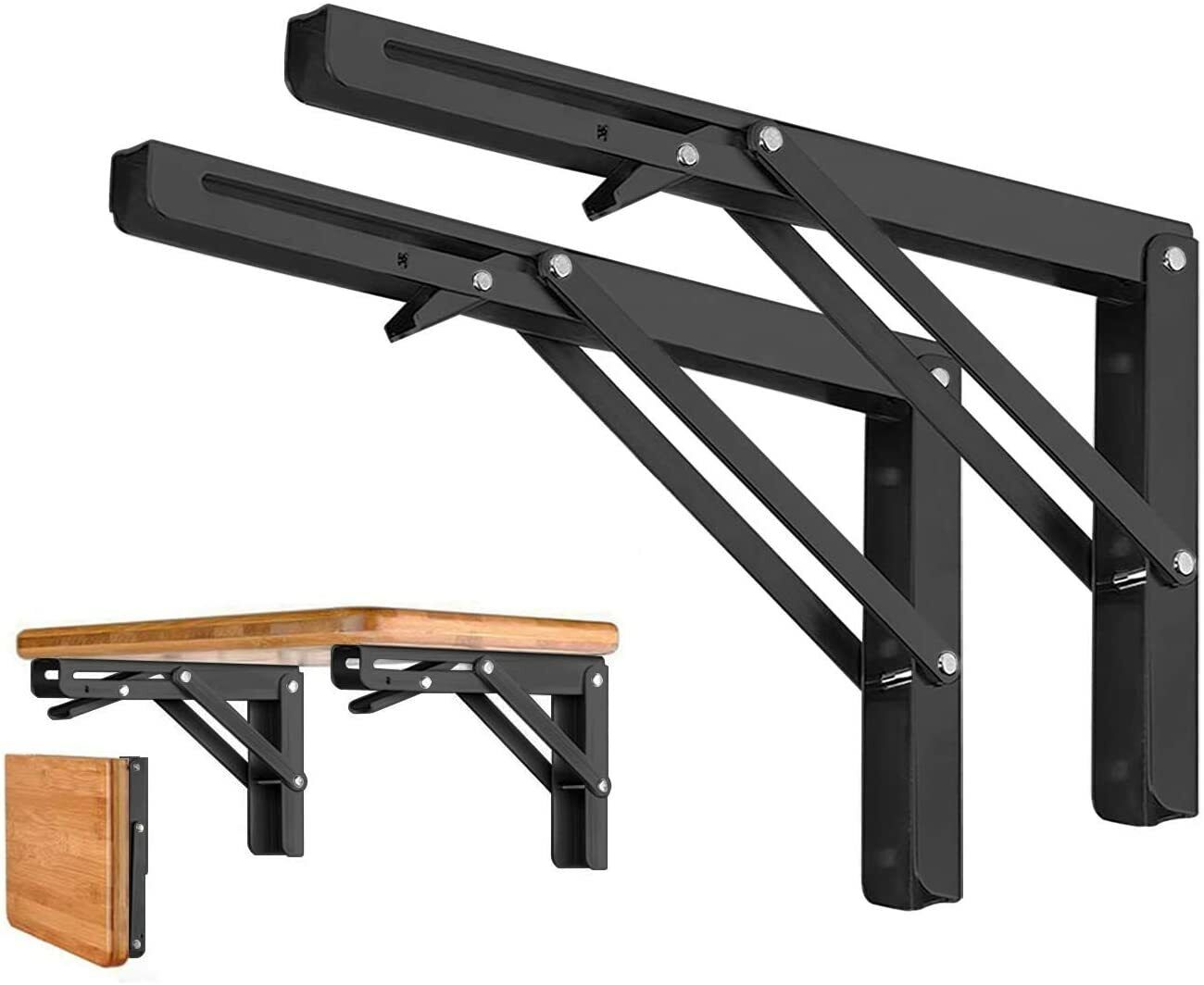 2 Stück Klappkonsole Schwerlast Klapp Regalhalterung Regalträger für Haus Küche