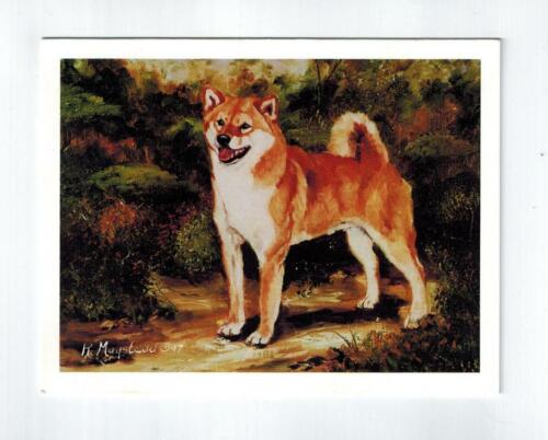 Shiba Inu Standing Note Card Set 6 Notecards & Envelopes By Ruth Maystead SHB-1