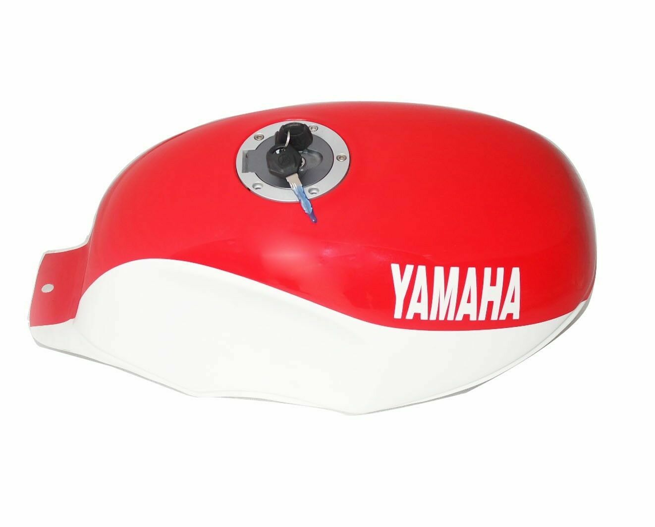 Yamaha Ysr 50 80 Ysr50 Ysr80 1989 Steel Red & White Fuel Tank With Cap & Tap 