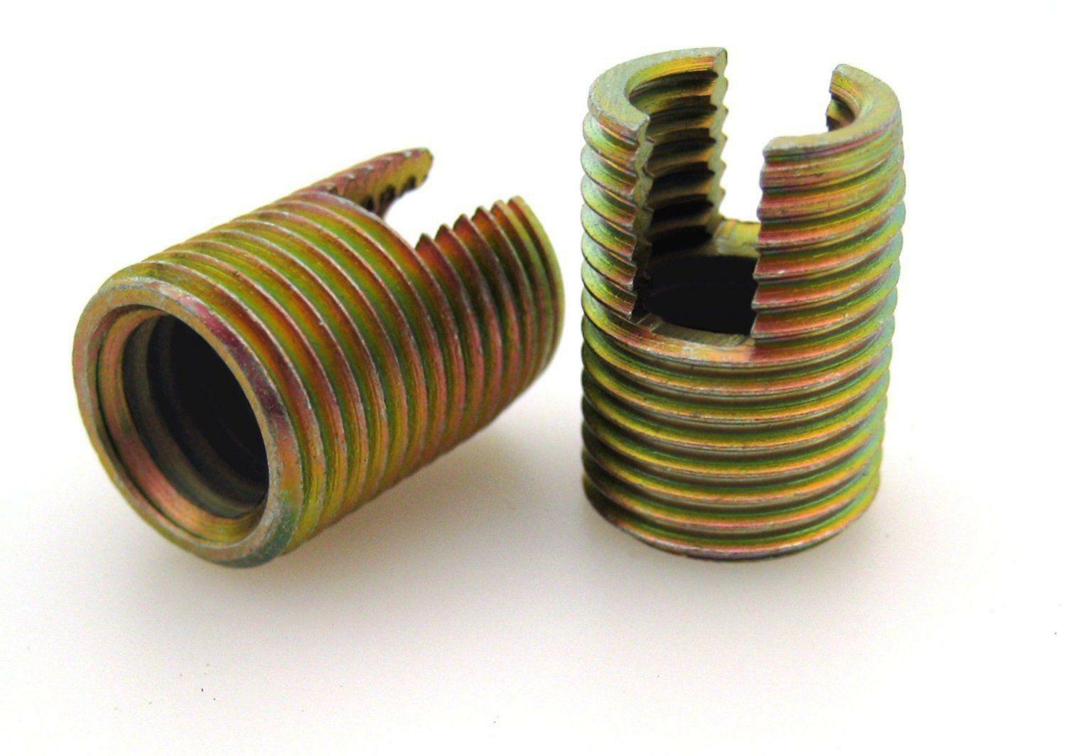 Резьбовая вставка m12. Резьбовая вставка m3. Втулка вставка резьбовая m10x1. Ввертыш резьбовой м6. Резьбовая футорка m8 m10 шестигранник.