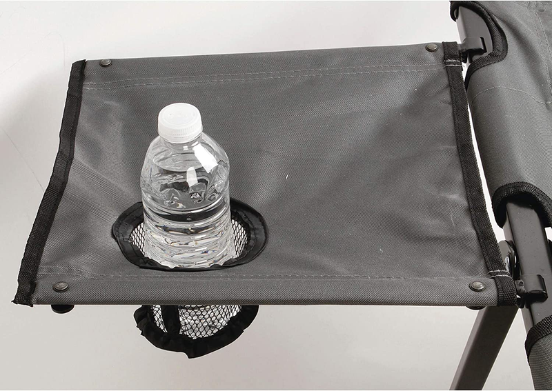Extra Wide Pack-Away Folding Steel Frame Foam Mattress Cot Removable Side Table