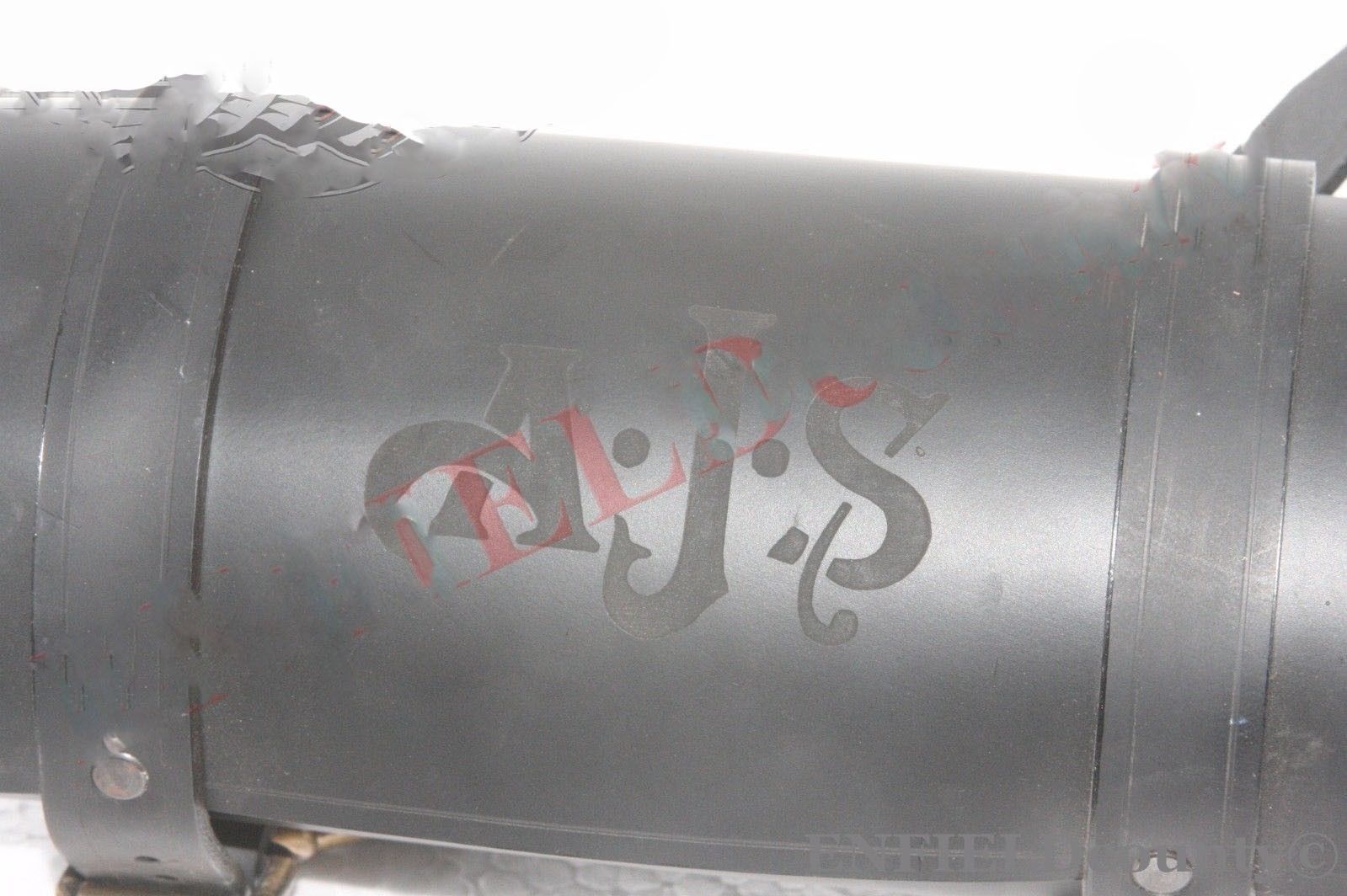 AJS Customized Genuine Black Leather Tool Roll Bag AJS Motorcycle 
