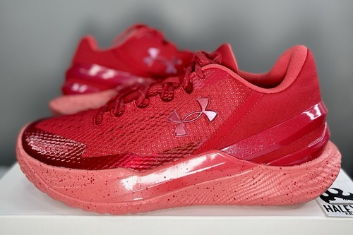 Pre-owned Under Armour Curry 2 Low Flotro 'davidson' | Men Sizes 7.5 - 13 | 3028399-600 In Red / Daredevil Red