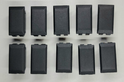 Set of 10 Sigma 1U-15-U 28mm x 14mm Black Switch Blank Hole Plugs Filler Snap-in