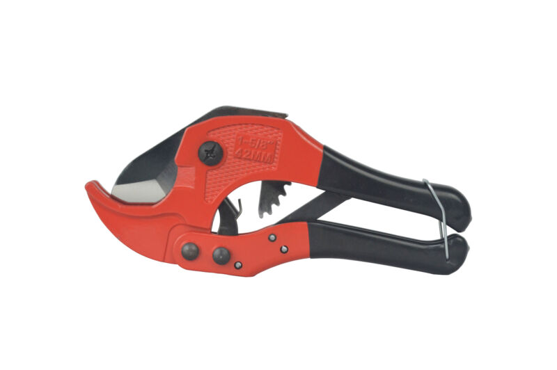 Heavy Duty PVC Pipe Cutter with Rubber Handle 1-5/8" (42mm)