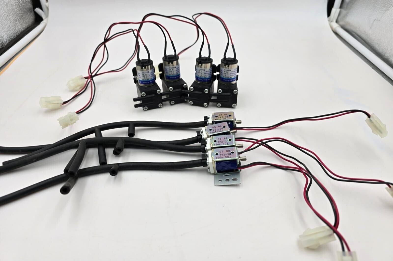 4 pcs Iwaki Air Pumps Model APN-031D2-01&Solenoid Valves TDS 4 pcs Iwaki Air Pumps Model APN-031D2-01&Solenoid Valves TDS
