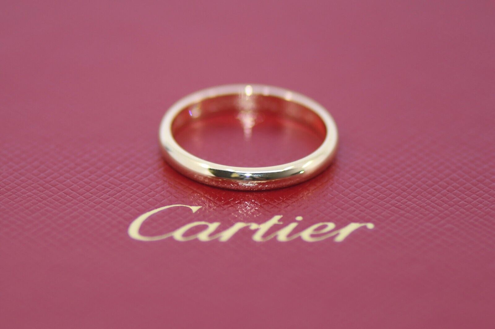 Cartier 1895 18K Yellow Gold Diamond Wedding Band Ring Size Cartier 1895 18K Yellow Gold Diamond Wedding Band Ring Size