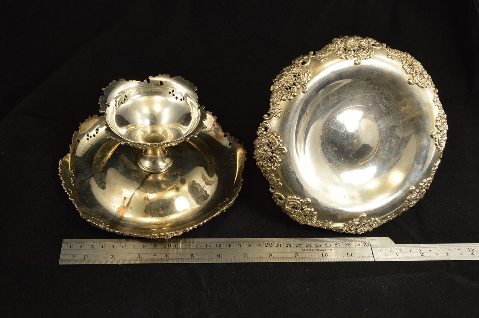 Sterling Silver Tiffany & Co. Ornate Floral Candlestick Set Fine Silver *62