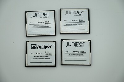 Lot of (4) Juniper JUNOS 1GB Compact Flash C/H/S 2044/15/63