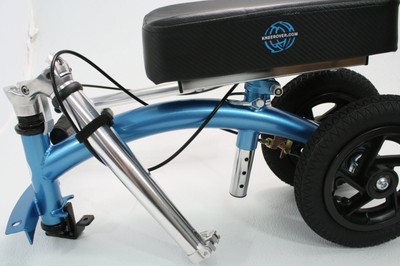 KneeRover QUAD Jr All Terrain Knee Walker Knee Scooter Metallic Blue QJ-10
