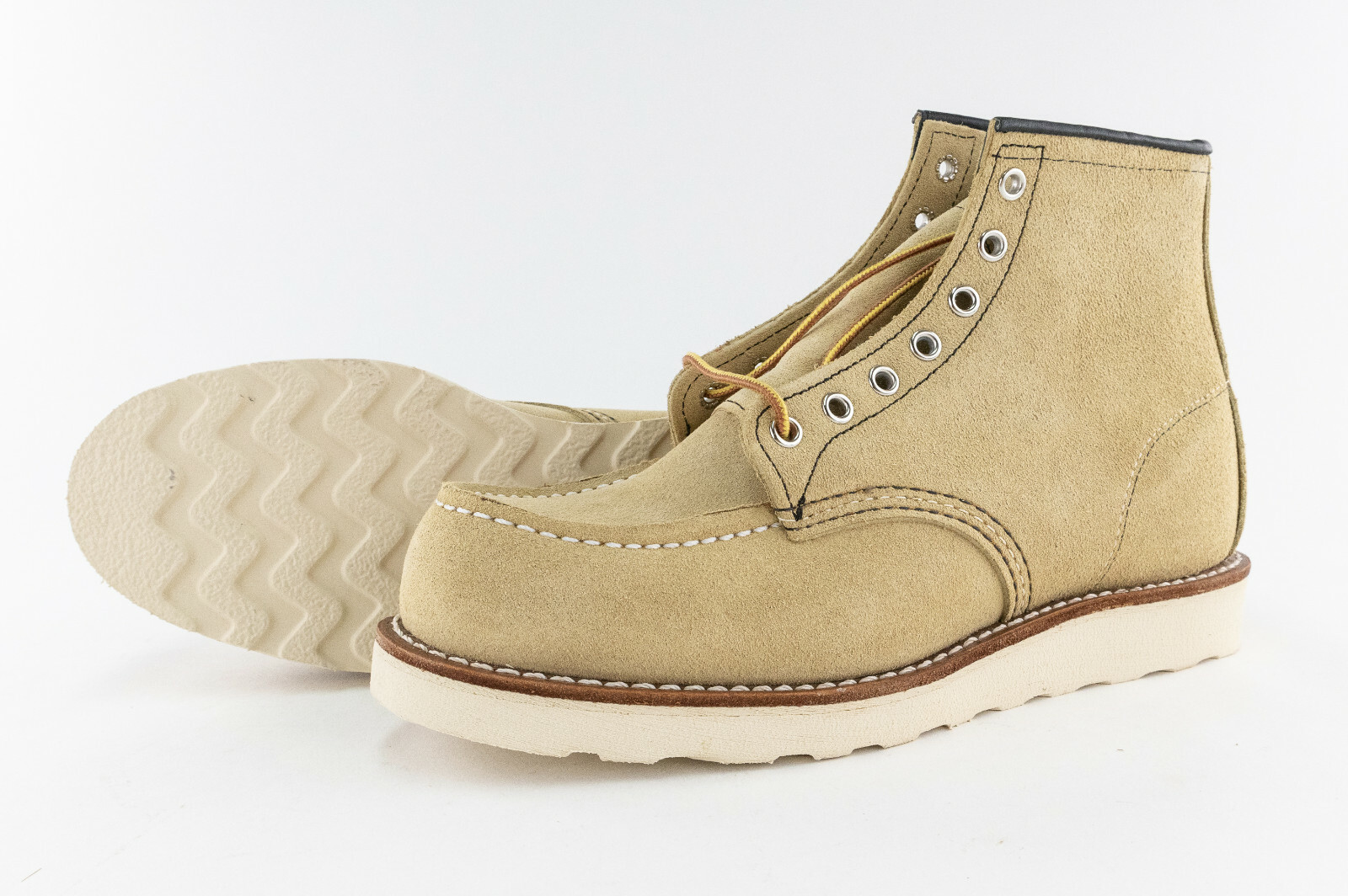 red wing moc toe suede