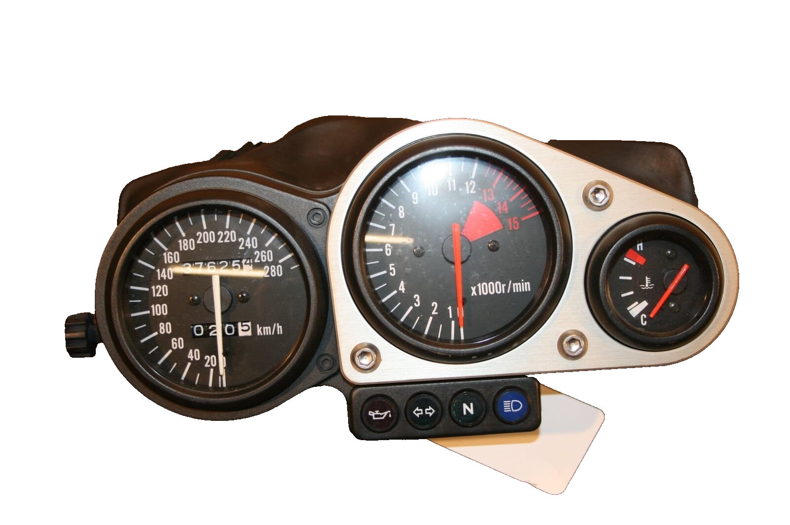 Kawasaki ZX-7R Ninja ZX750P 1996 Cockpit, Instruments, Speedometer, Tachometer Kawasaki ZX-7R Ninja ZX750P 1996 Cockpit, Instruments, Speedometer, Tachometer