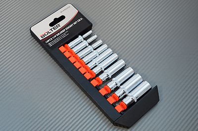 Steckschlüssel Satz lang Nuße 1/4 Zoll 10-tlg Stecknüsse Werkzeug Set Steck Nuss