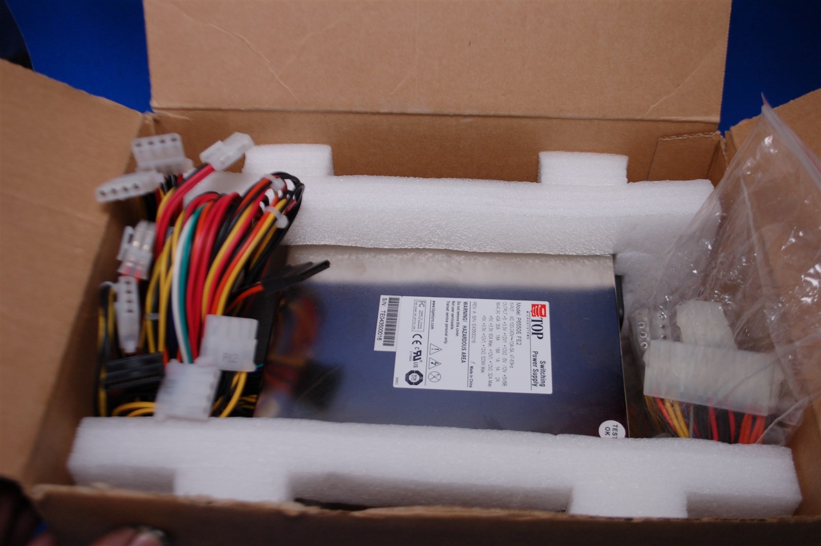 Top Microsystems 550W 7 Output ATX Power Supply P6550E FE2