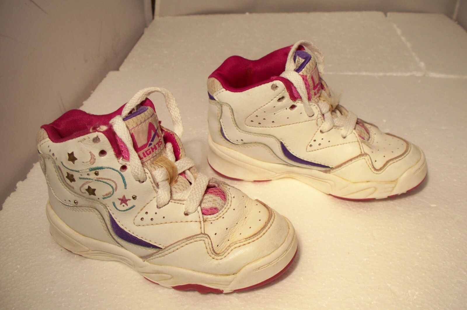 Rare HTF Vintage 1995 L.A. Gear L.A. Lights Girls Baby Toddler Shoes Size 8.5 eBay
