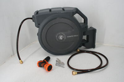 SEE NOTES Giraffe Tools AW40 Retractable 5/8 Inch x 90 Feet Wall Mount Hose Reel