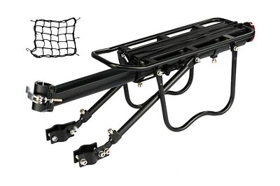 DIRZA Rear Bike Rack Bicycle Cargo Rack Quick Release Adjustable Alloy Bicycl...