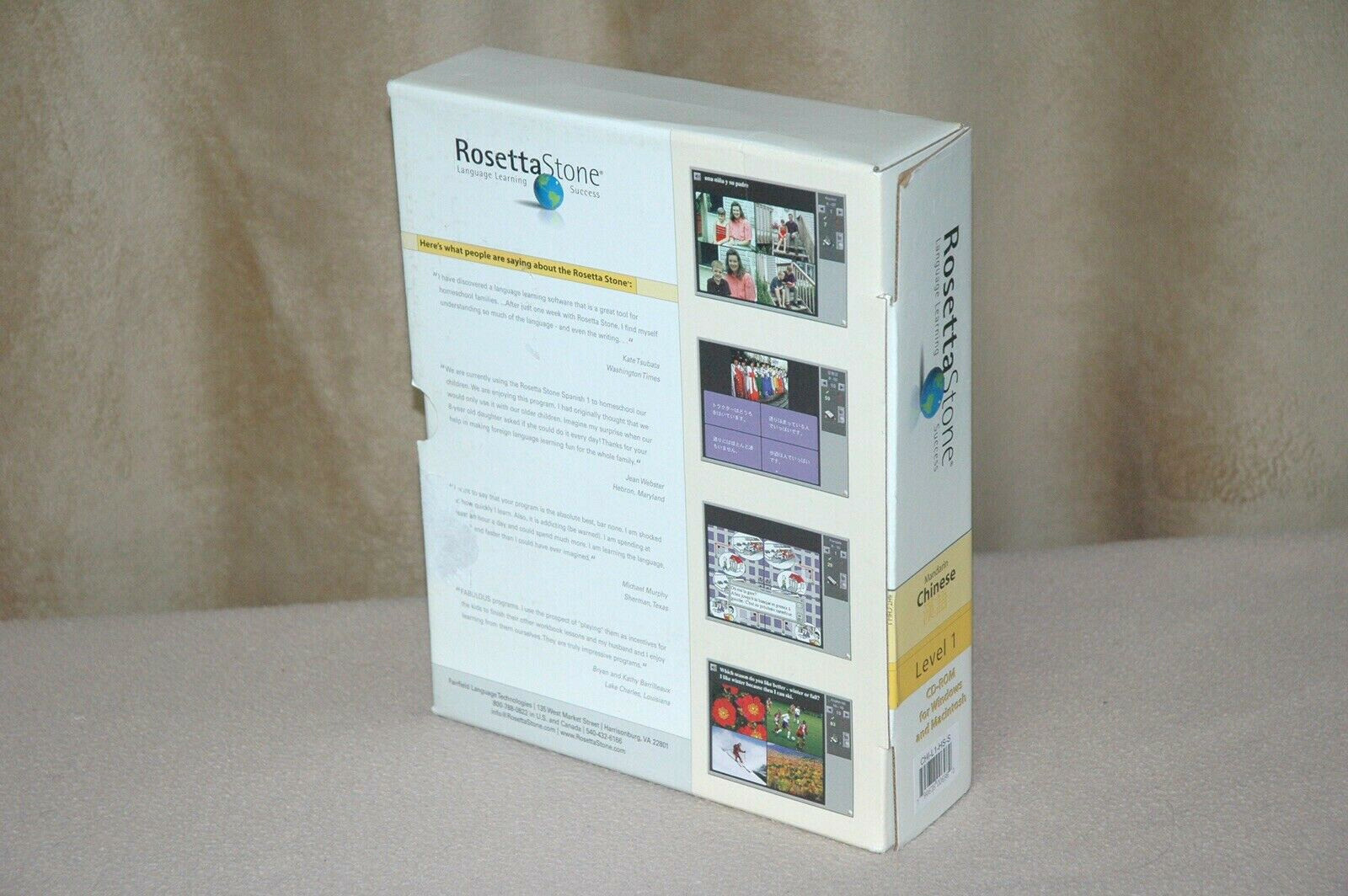 Rosetta Stone | CHINESE MANDARIN LEVEL 1 | Homeschool Edition | No Headset