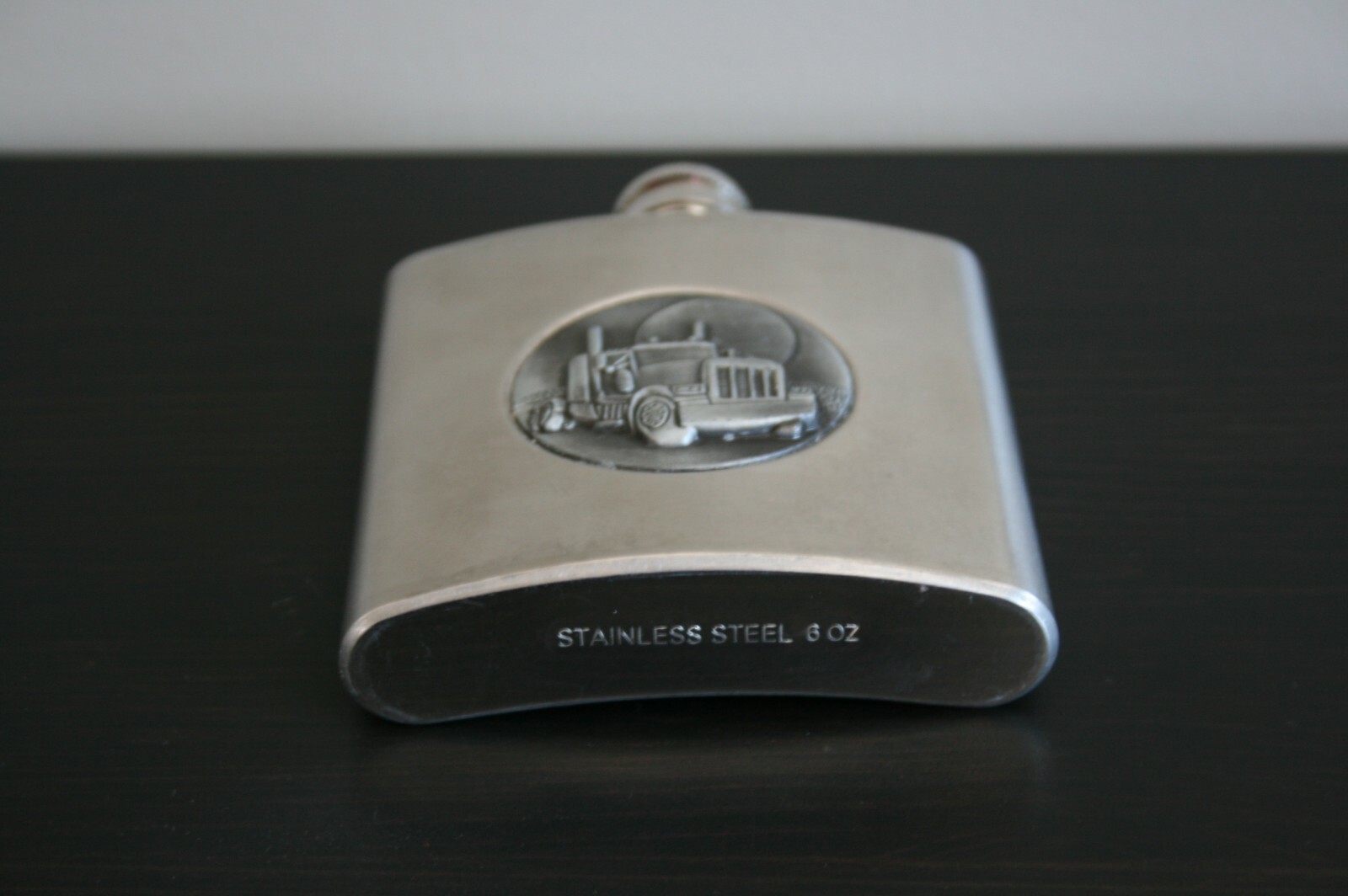 Truckers Flask Hi-way driver collectible 6 oz flask stainless steal new clean