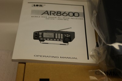 AOR AR8600 Mark2 All Mode Communications Receiver. Unblocked. 530 kHz-2.040 GHZ.