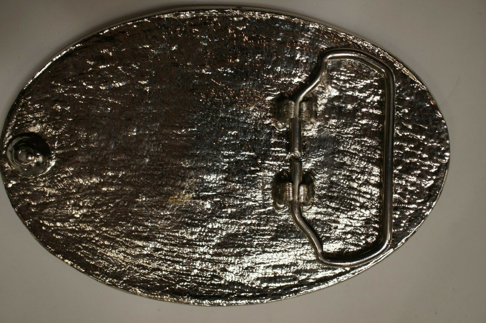 End of The Trail Vivatone Enameled Belt Buckle