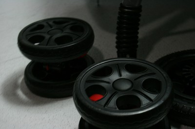 HPZ Rover Premium Heavy Duty Dog/Cat/Pet Stroller Travel Carriage Rubber Tires