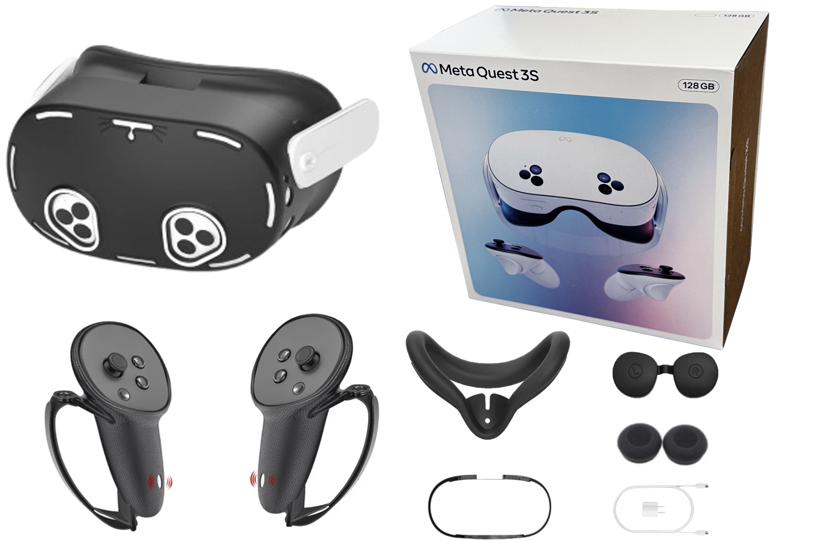 8月14日購入 ほぼ未使用  Quest 3S 128GB VR メタ Meta Quest 3 Advanced VR Headset, 2064x2208 Resolution Per Eye