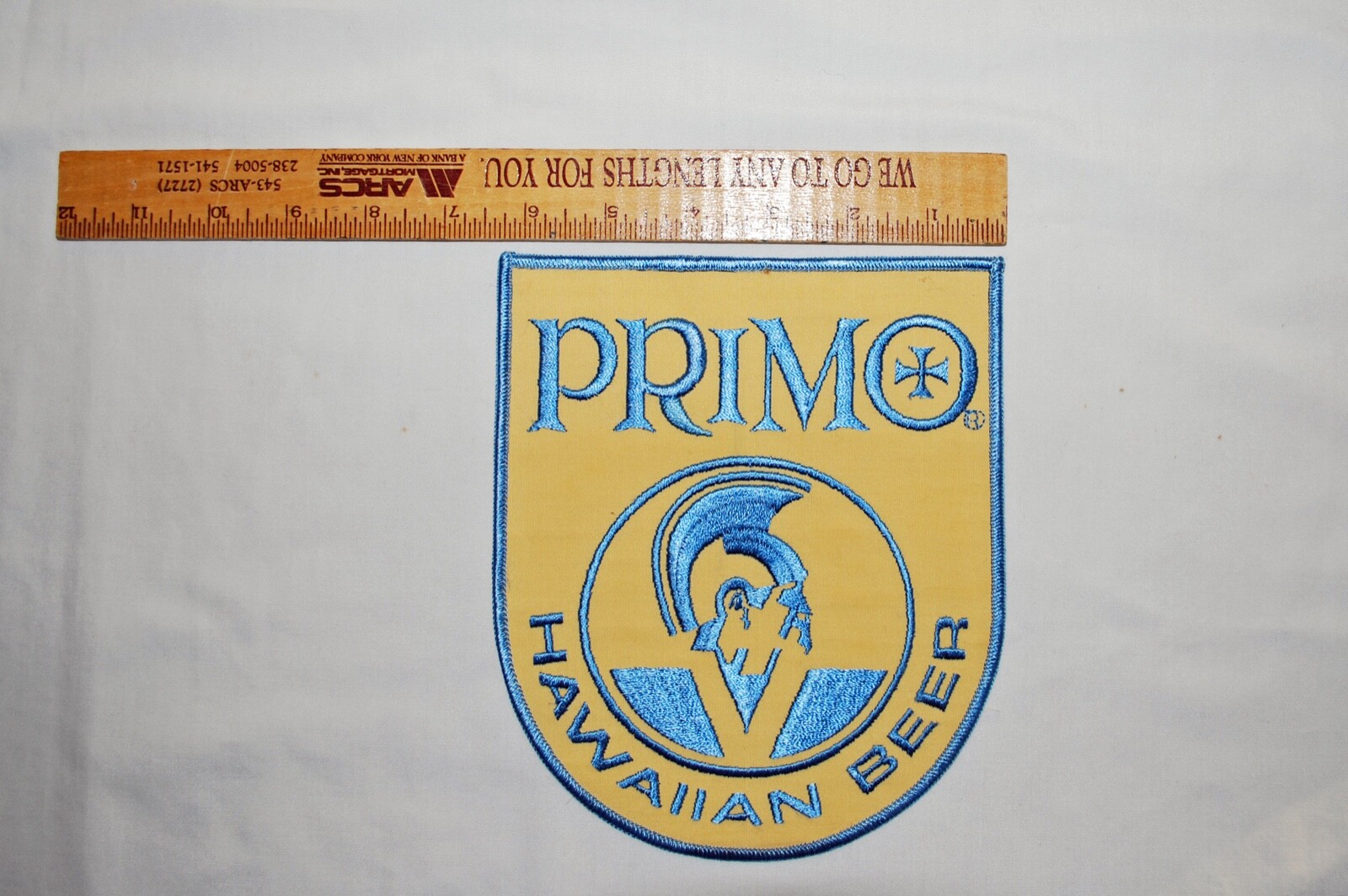 VINTAGE LARGE 1970 PRIMO HAWAIIAN BEER PATCH