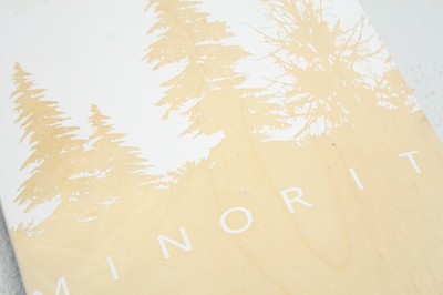 MINORITY Downhill Maple Longboard 40inch Drop Deck Nature Slight Cracks in Board