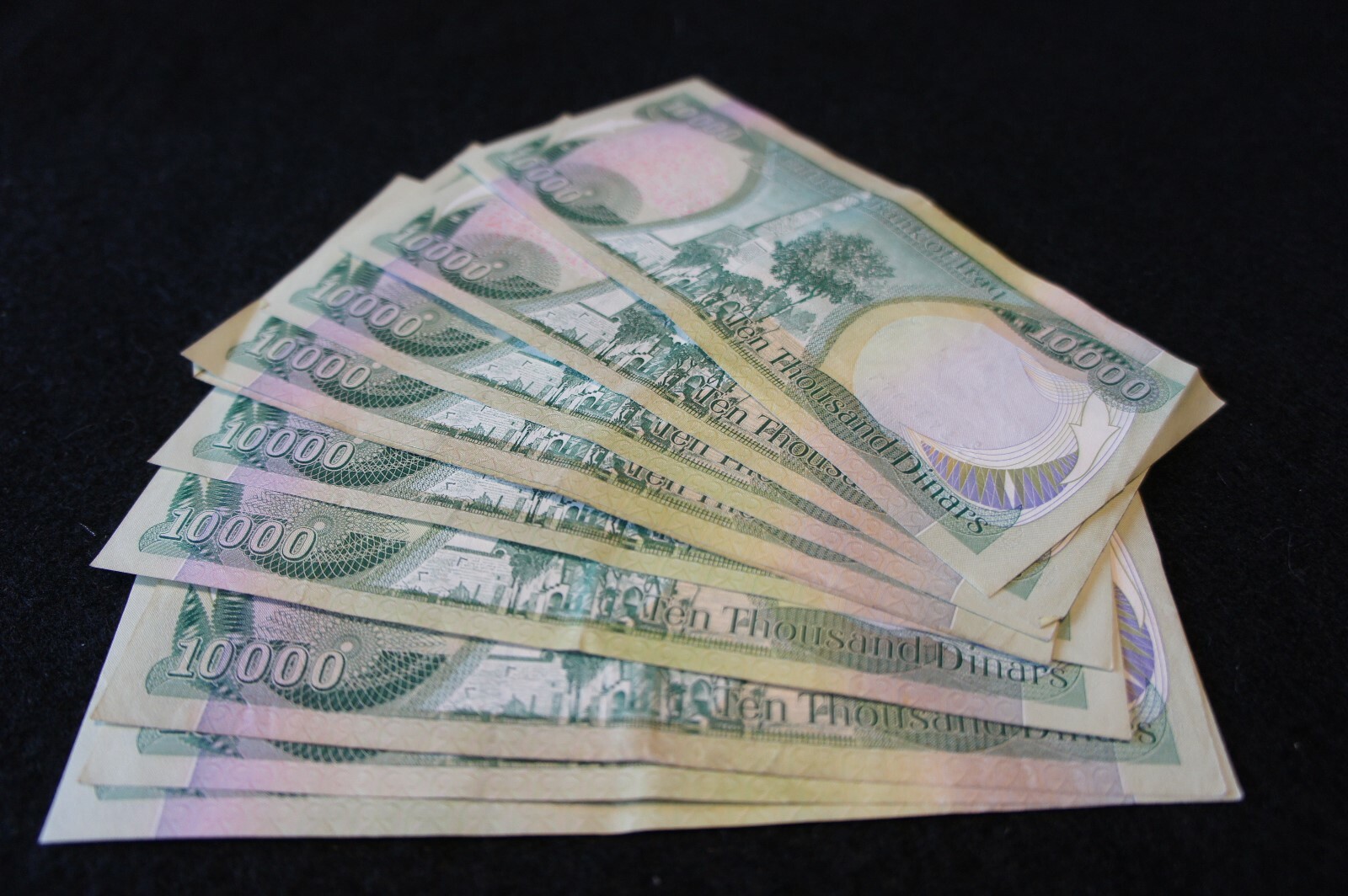 10X 10,000 Iraq Dinar Notes in EF Condition Excellent Investment Notes Lot!