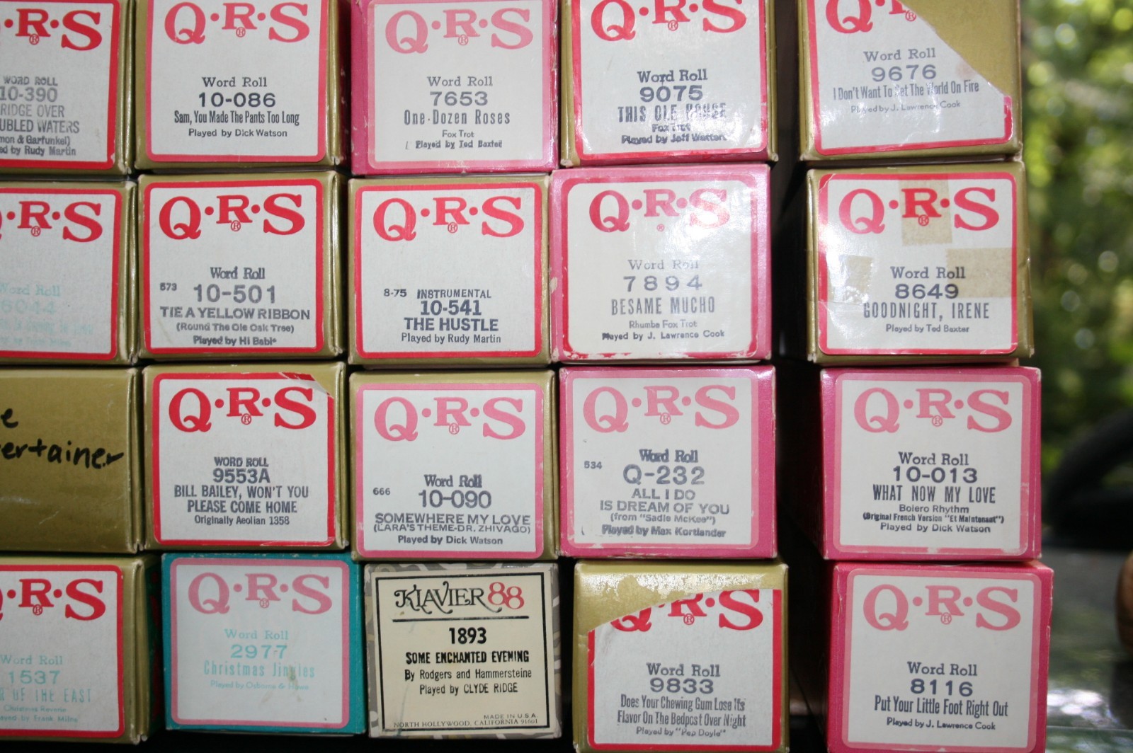 K-Newer Lot QRS Piano Rolls Orig assortment