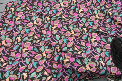 Fabric Antique Etchings Victorian Shoes Parasol Fan Hat 2y Beautiful Vintage